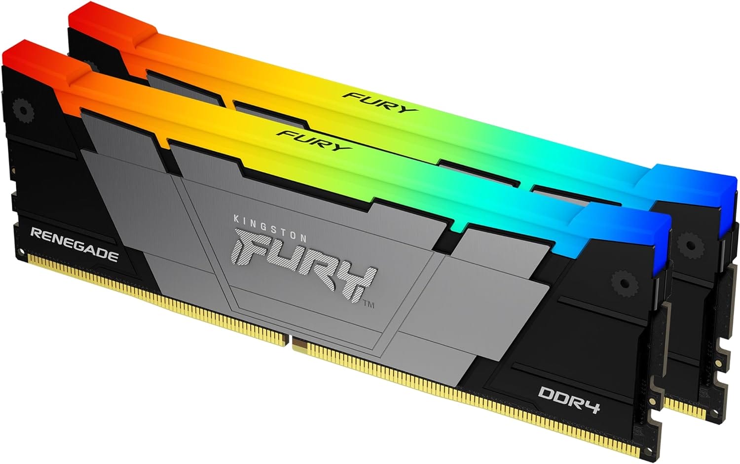 Модуль памяти 64Gb (2*32Gb) Kingston FURY Renegade RGB (KF432C16RB2AK2/64)- фото