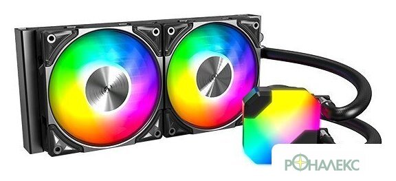 Система жидкостного охлаждения для процессора Montech HyperFlow ARGB 240 (черный) - фото