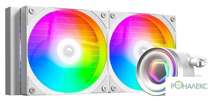 Система жидкостного охлаждения для процессора ID-Cooling FX240 INF White - фото