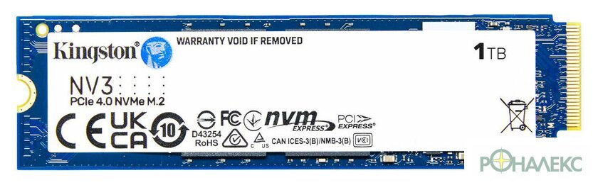 SSD Kingston NV3 1TB SNV3S/1000G - фото