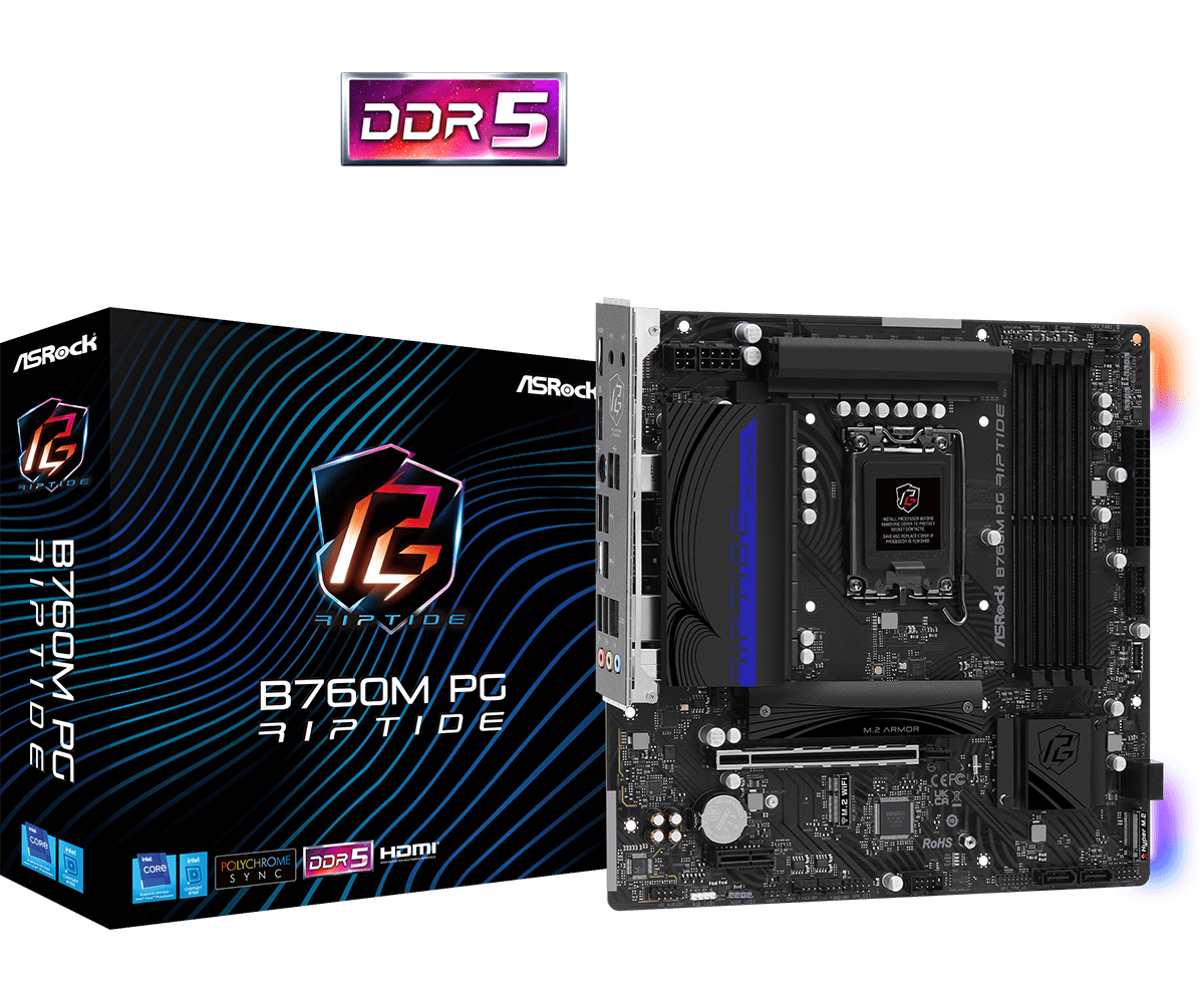Материнская плата AsRock B760M PG Riptide- фото