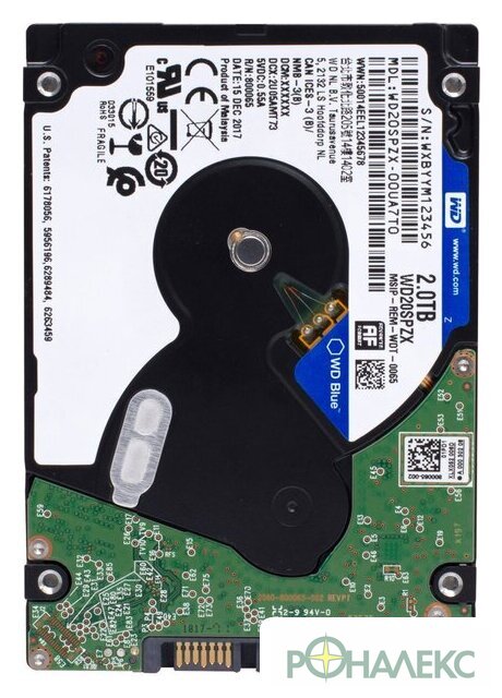 Жесткий диск WD Blue Mobile 2TB WD20SPZX - фото2