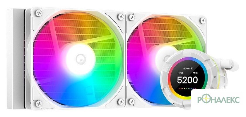 Система жидкостного охлаждения для процессора ID-Cooling Space SL240 XE WHITE - фото
