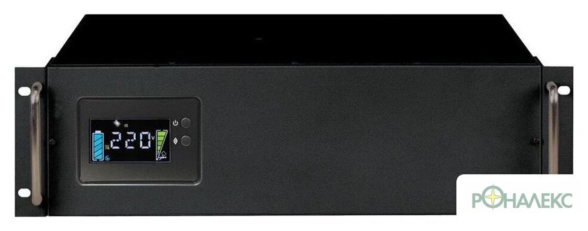 Источник бесперебойного питания Powercom King Pro RM KIN-2200AP LCD RM - фото