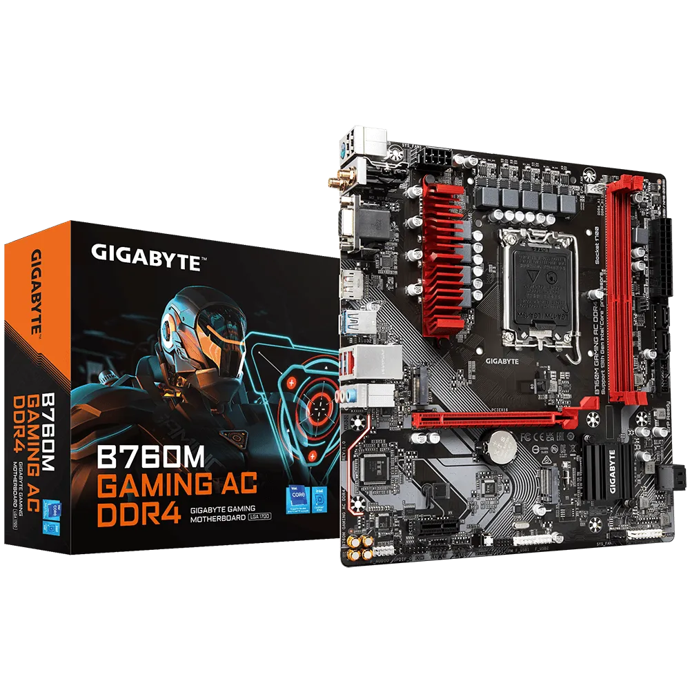 Материнская плата Gigabyte B760M GAMING AC DDR4- фото