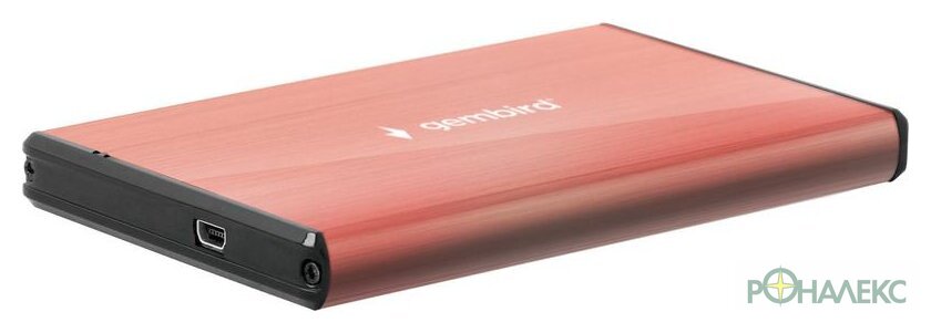 Бокс для накопителей 2.5" Gembird EE2-U3S-3-P (розовый) - фото
