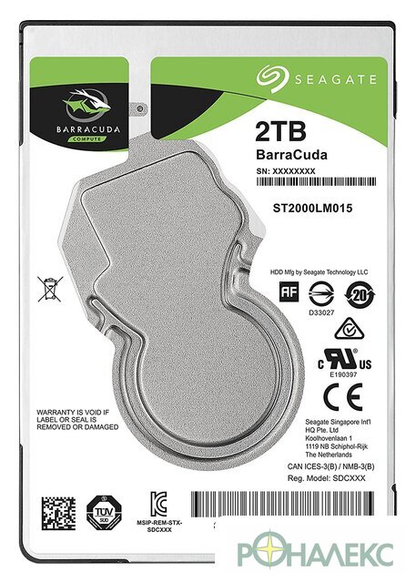 Жесткий диск Seagate Barracuda 2TB [ST2000LM015] - фото
