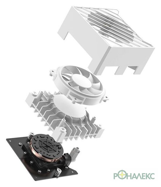 Система жидкостного охлаждения для процессора ID-Cooling DashFlow 360 XT Lite White - фото5