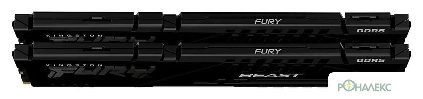 Оперативная память Kingston FURY Beast 2x16ГБ DDR5 5600 МГц KF556C40BBK2-32 - фото2
