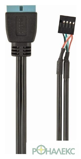 Кабель Cablexpert CC-U2U3-01 (30 см, черный) - фото3