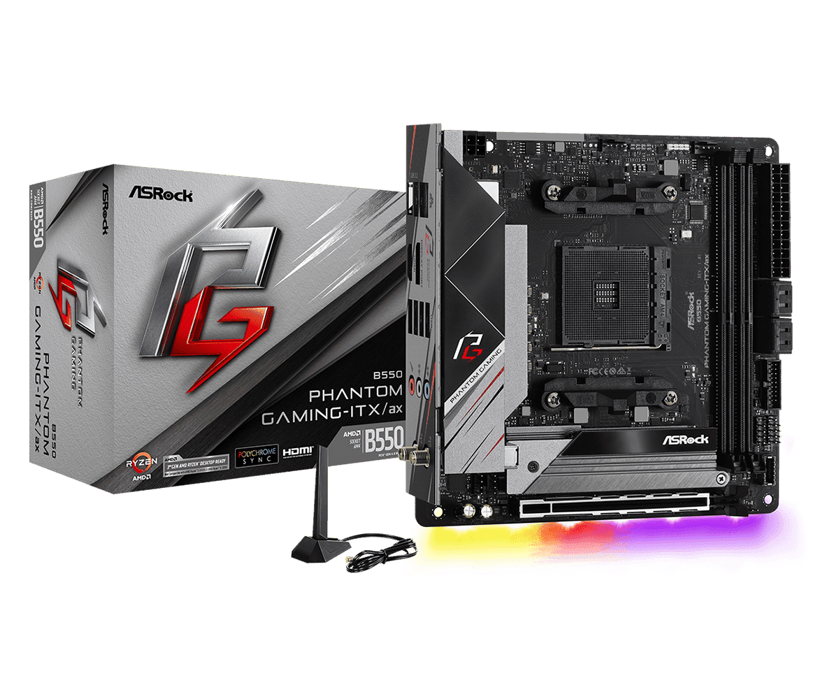 Материнская плата ASRock B550 Phantom Gaming-ITX/ax
