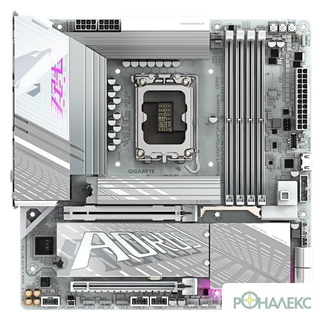 Материнская плата Gigabyte Z890M Aorus Elite WiFi7 Ice - фото