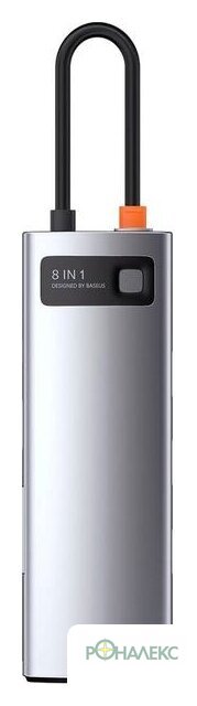 Док-станция Baseus Metal Gleam Series 8-in-1 Multifunctional Type-C HUB Docking Station CAHUB-CV0G - фото2