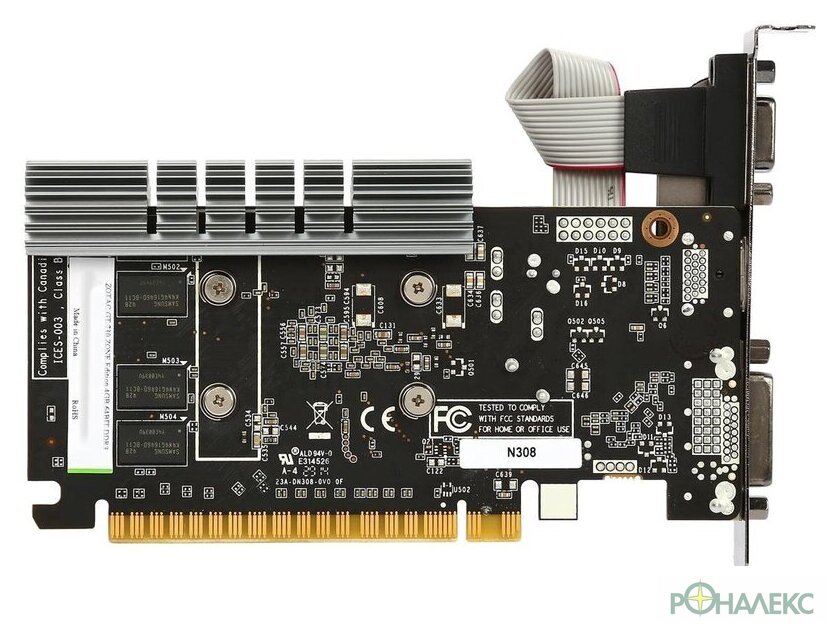 Видеокарта ZOTAC GeForce GT 730 4GB DDR3 Zone Edition ZT-71115-20L - фото2