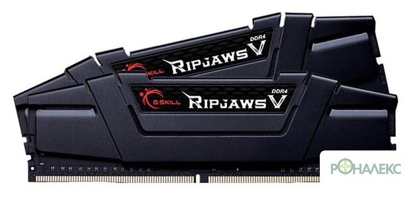 Оперативная память G.Skill Ripjaws V 2x32ГБ DDR4 3600 МГц F4-3600C16D-64GVK - фото