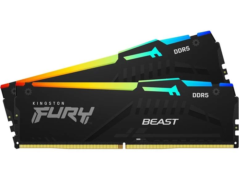 Модуль памяти 16Gb (2*8Gb) Kingston FURY Beast RGB (KF548C38BBAK2-16)- фото