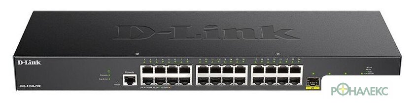 Управляемый коммутатор 2-го уровня D-Link DGS-1250-28X/A1A - фото