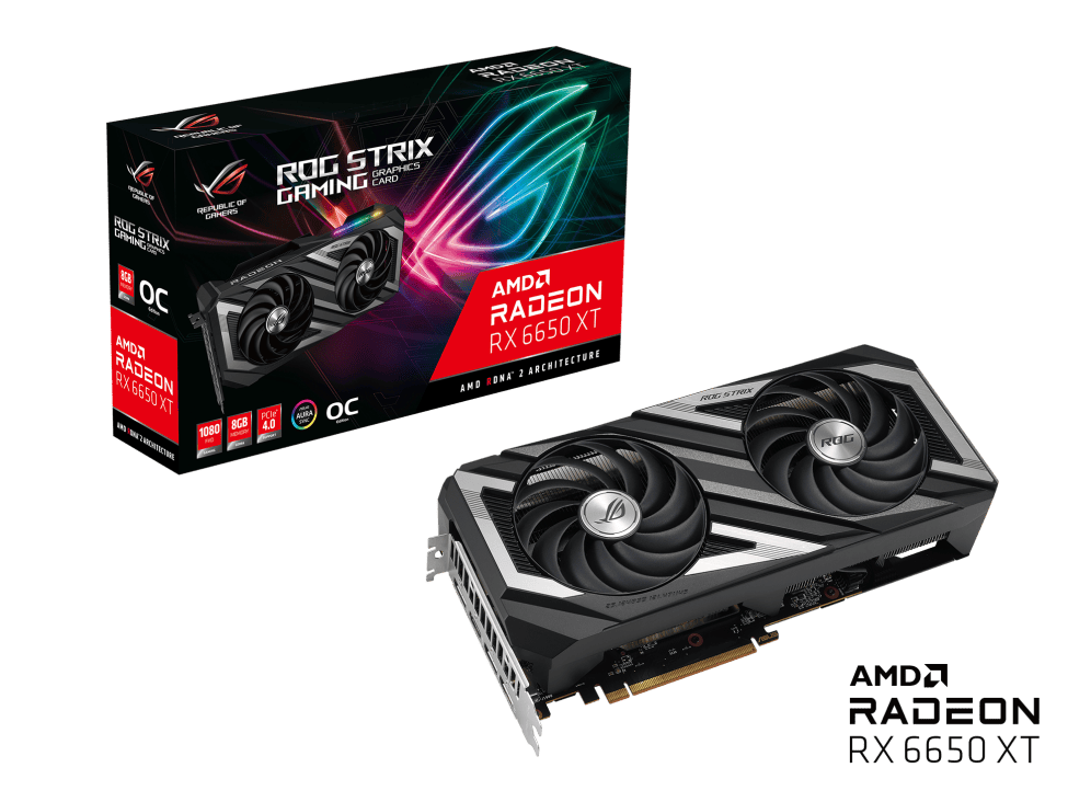 Видеокарта Asus RX 6650XT ROG Strix XT OC Edition (ROG-STRIX-RX6650XT-O8G-GAMING)- фото