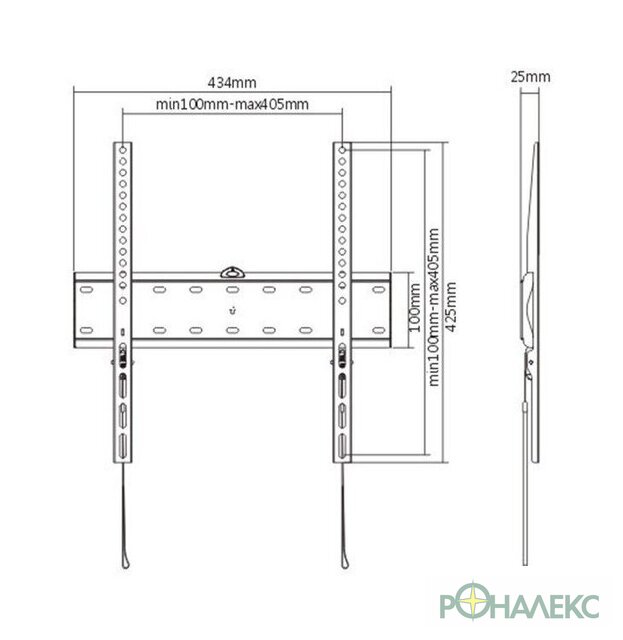 Кронштейн для телевизора Gembird WM-55F-02 - фото2