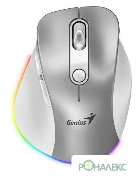 Мышь Genius Ergo 9000S Pro (серебристый) - фото