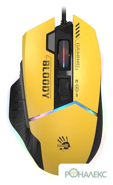 Игровая мышь A4Tech Bloody W95 Max Sports (желтый) - фото