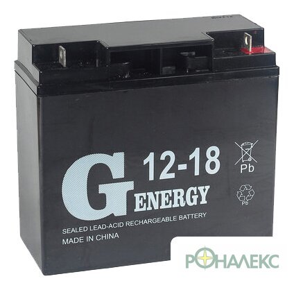 Аккумулятор для ИБП G-Energy 12-18 (12В/18 А·ч) - фото