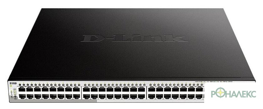 Управляемый коммутатор 2-го уровня D-Link DGS-1210-52MP/FL1A - фото