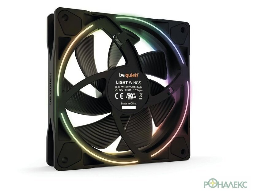 Комплект вентиляторов для корпуса с контроллером be quiet! Light Wings 120mm PWM Triple Pack BL076 - фото4