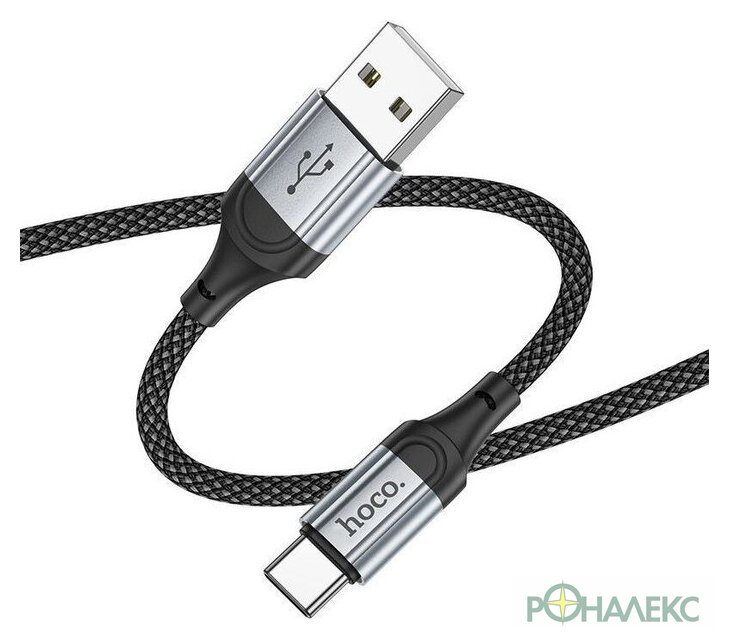 Кабель Hoco X102 USB Type-A - USB Type-C (1 м, черный) - фото