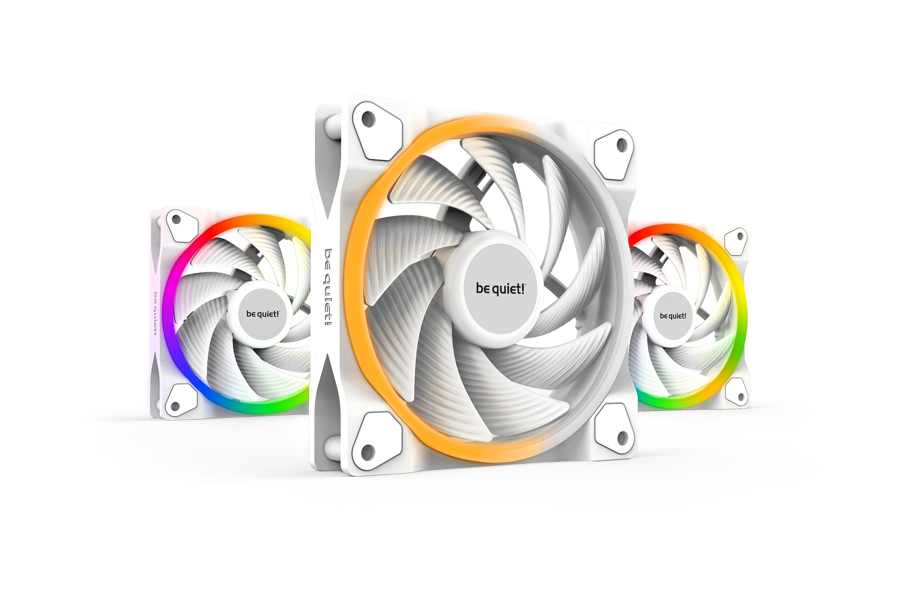 Набор вентиляторов be quiet! Light Wings White 120mm PWM high-speed (BL101)- фото