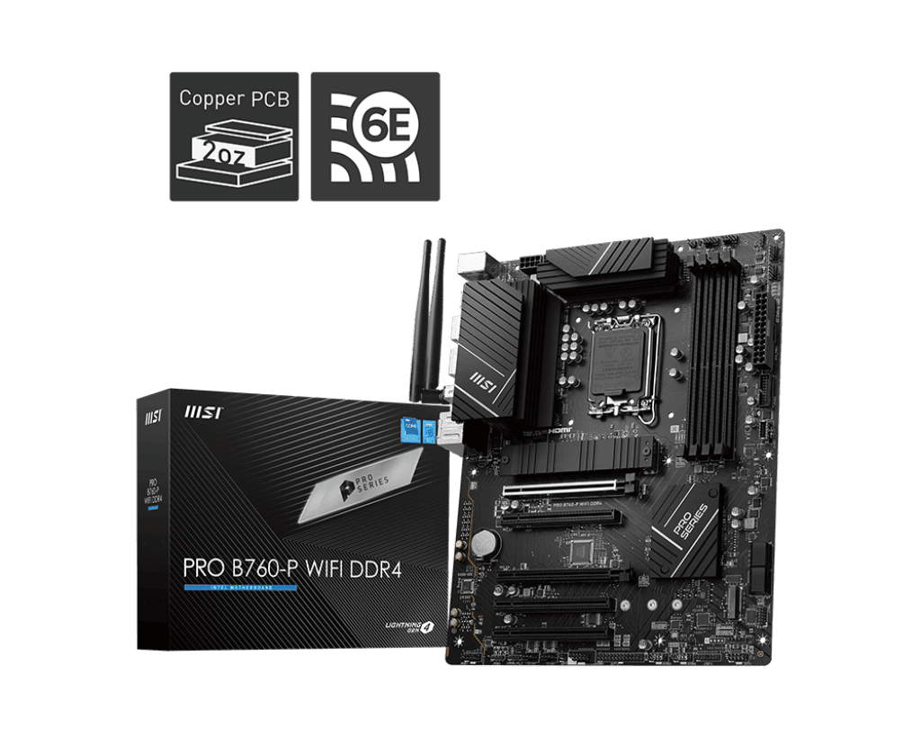 Материнская плата MSI Pro B760-P WiFi DDR4- фото