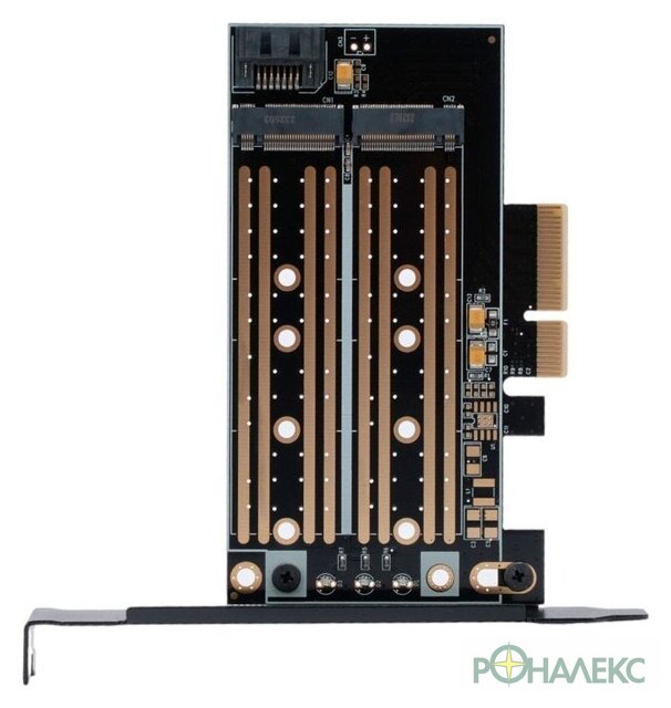 Адаптер для подключения M.2 накопителей Gembird MF-PCIE-NVME-SATA - фото3