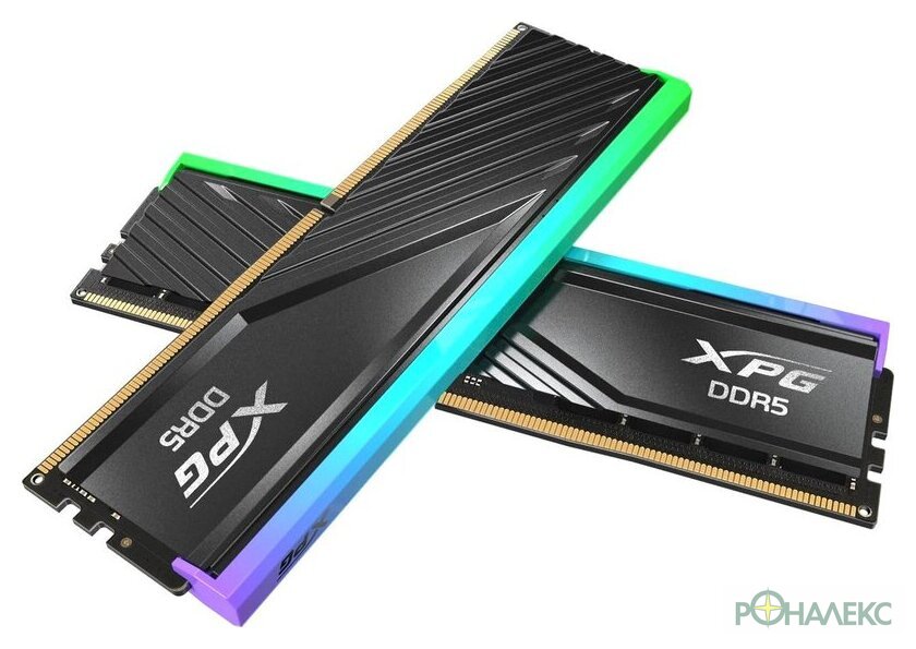 Оперативная память ADATA XPG Lancer RGB 2x48ГБ DDR5 6400 МГц AX5U6400C3248G-DCLARBK - фото