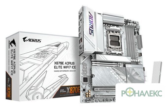 Материнская плата Gigabyte X870E Aorus Elite WiFi7 Ice (rev. 1.3) - фото5
