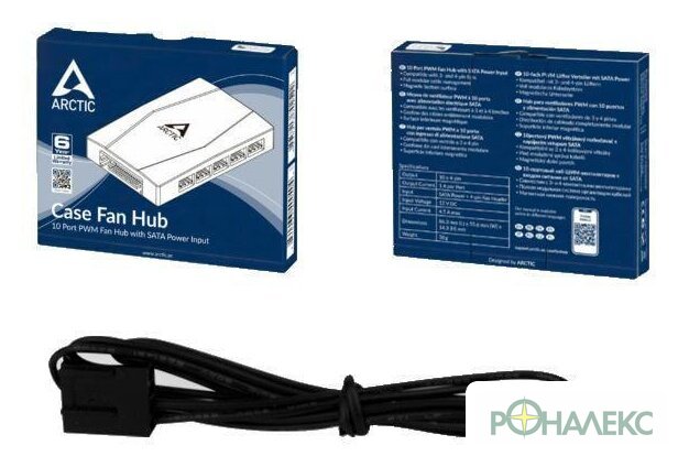 Разветвитель вентиляторов Arctic Case Fan Hub ACFAN00175A - фото3