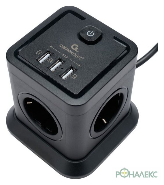 Сетевой фильтр Cablexpert TWR-4-U3-B-3 - фото2