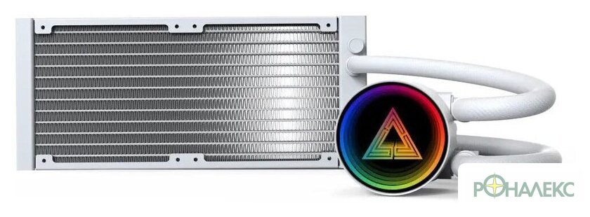 Система жидкостного охлаждения для процессора Montech LightFlow ARGB 240 (белый) - фото4