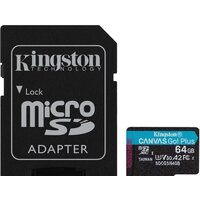 Карта памяти Kingston Canvas Go! Plus microSDXC 64GB (с адаптером)- фото