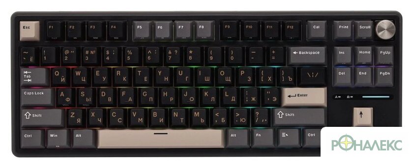 Клавиатура Royal Kludge R87 Pro Phantom (RK Cream) - фото
