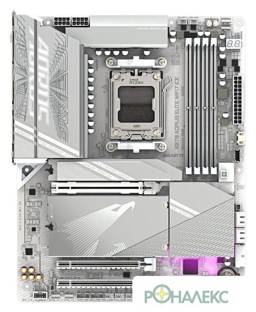 Материнская плата Gigabyte X870 Aorus Elite WiFi7 Ice - фото