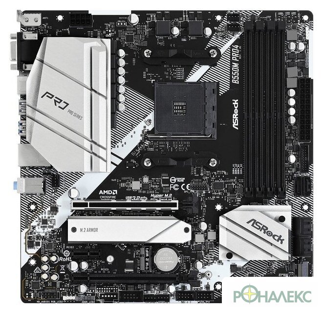 Материнская плата ASRock B550M Pro4 - фото