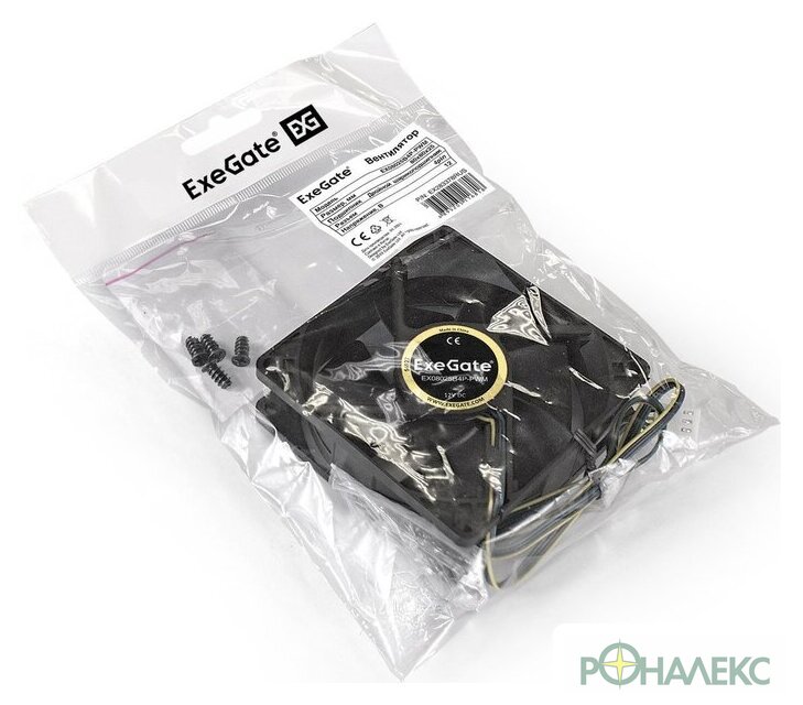 Вентилятор для корпуса ExeGate ExtraPower EX08025B4P-PWM EX283378RUS - фото5