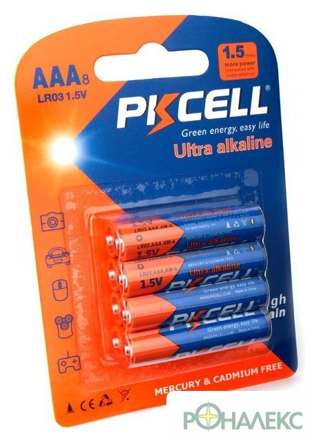 Батарейка PKCELL LR03-8B (8 шт) - фото