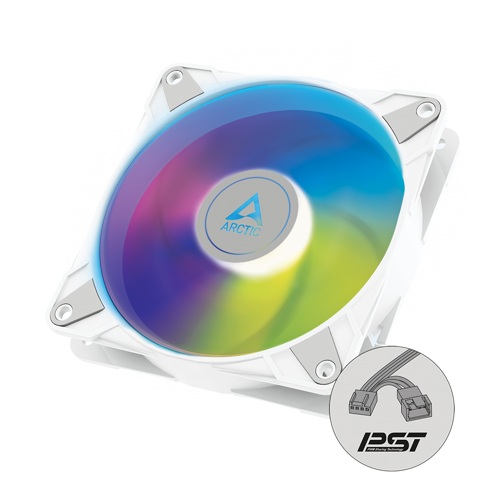 Вентилятор Arctic Cooling P12 PWM PST ARGB White (ACFAN00254A)