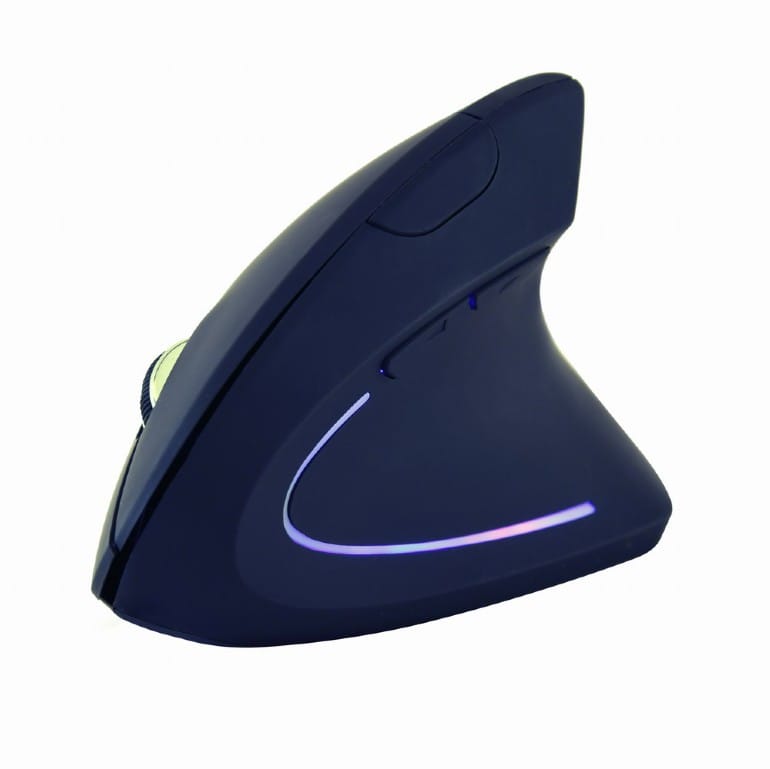 Мышь Gembird MUSW-ERGO-01 Black (6-клавиш, 800-1600DPI, Wireless)- фото