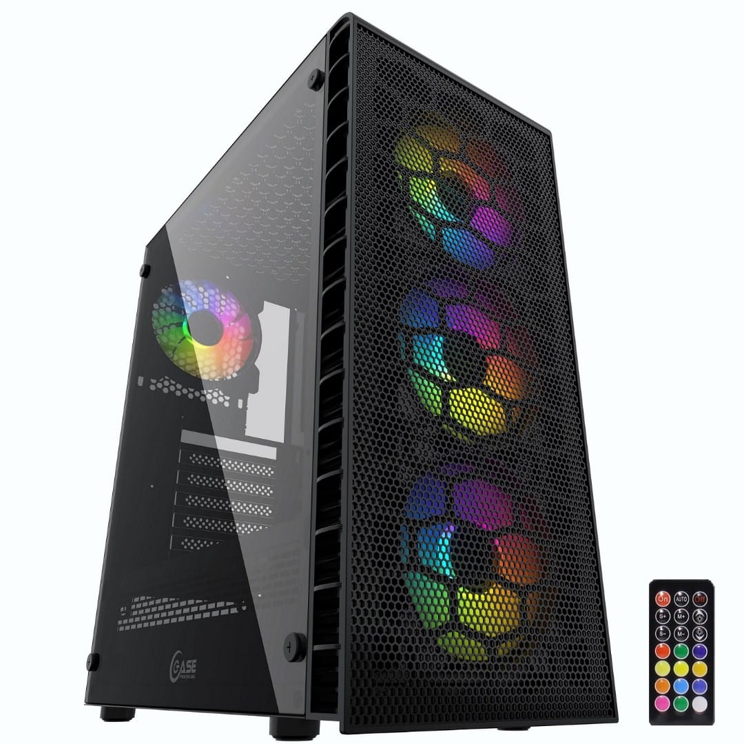 Корпус Powercase Mistral Z4С Mesh ARGB Black (CMIZ4C-A4)