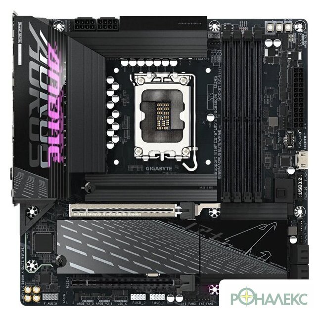 Материнская плата Gigabyte B860M Aorus Elite WiFi6E - фото