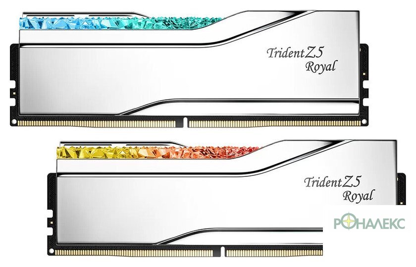 Оперативная память G.Skill Trident Z5 Royal 2x32ГБ DDR5 6400 МГц F5-6400J3239G32GX2-TR5S - фото