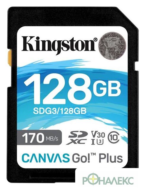 Карта памяти Kingston Canvas Go! Plus SDXC 128GB SDG3/128GB - фото