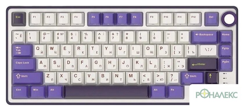 Клавиатура Royal Kludge R75 RGB Blackberry (RK Silver) - фото2